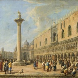 View of Venice with the Piazzetta Di San Marco and Palazzo Ducale